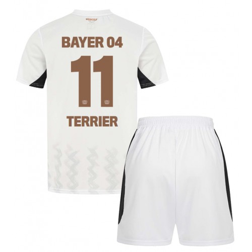 Fotbalové Dres Bayer Leverkusen Martin Terrier #11 Dětské Venkovní 2024-25 Krátký Rukáv (+ trenýrky)